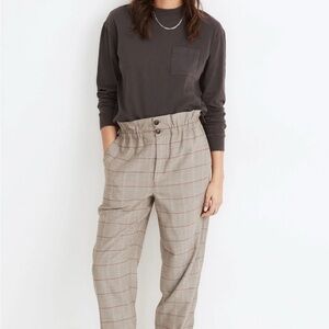 MADEWELL Gray Plaid Women's Pants